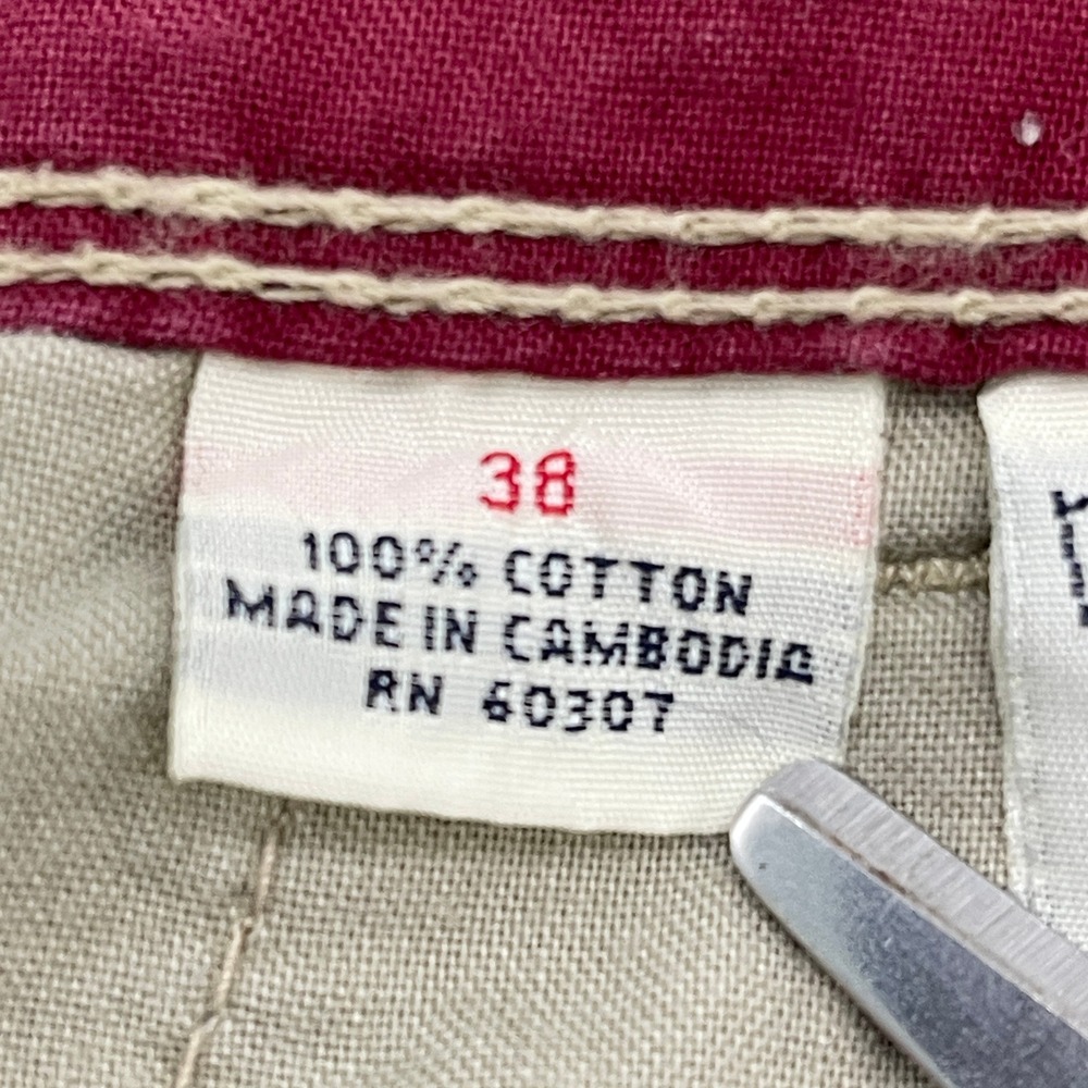 Y2K Unionbay Cargo Shorts Mens 38 Cotton Twin Palm Skater Gorpcore Street Retro - Picture 11 of 16